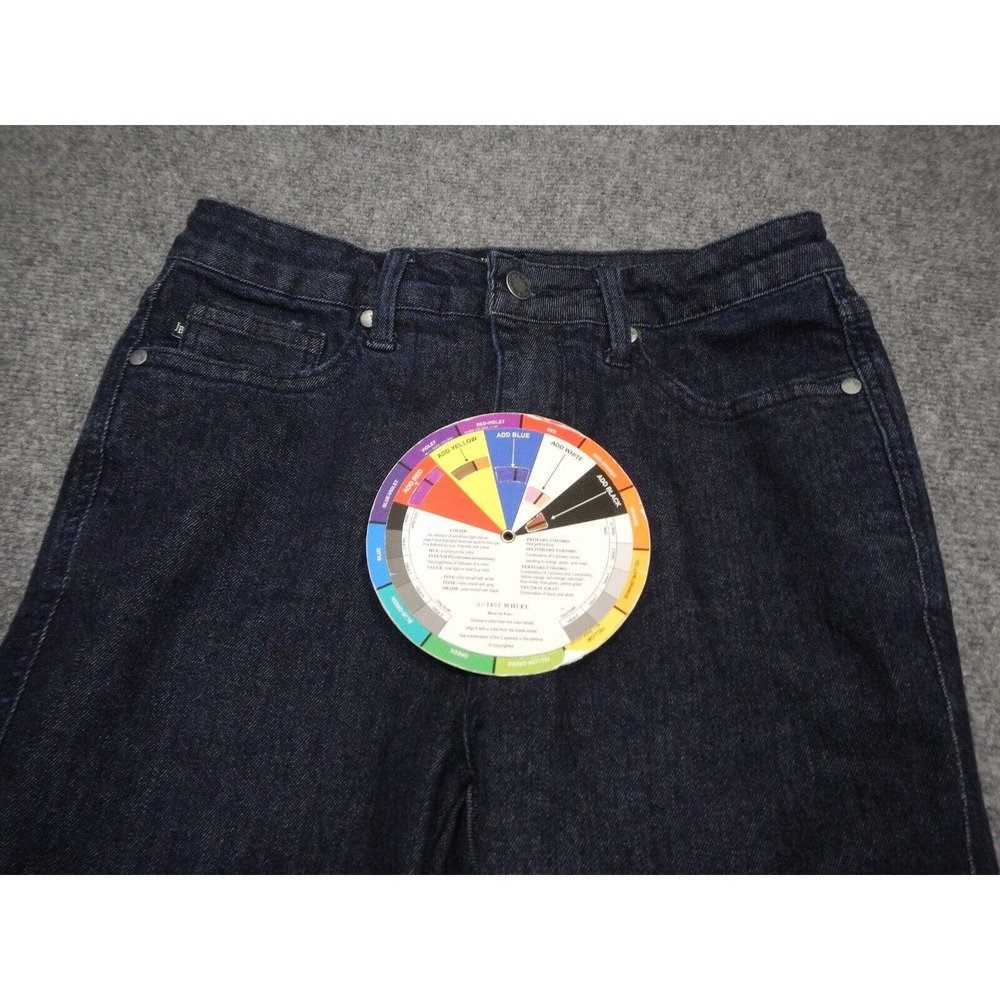 Judy Blue Jeans Women's Size 9/29 Dark Blue Skinny Fit Dark Wash Denim Raw Hem